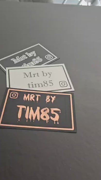 🏍️ Plaque décorative personnalisée – format plaque 50cc moto