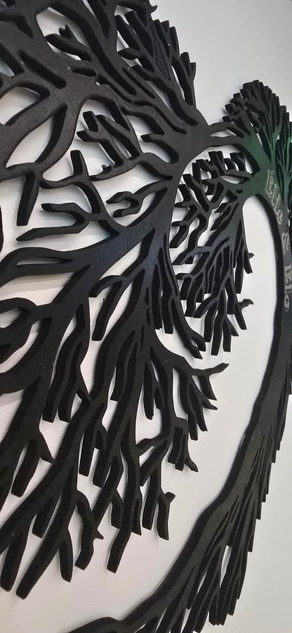 🌳 Décoration murale Arbre Infini personnalisé en bois – Amour éternel et naturel ❤️