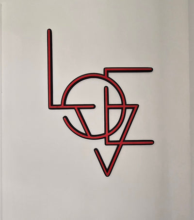 ❤️ Décoration Murale Moderne “LOVE” – Gravée & Découpée au Laser - Elograv'art